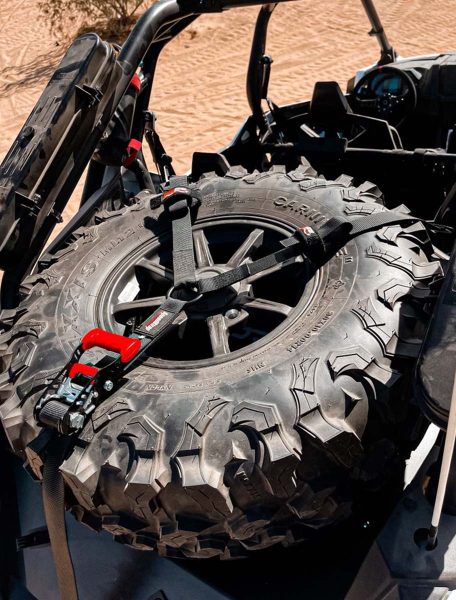 SpeedStrap Spare Tire 3-Point 1.5 in. Tie Down w/ Swivel Hooks