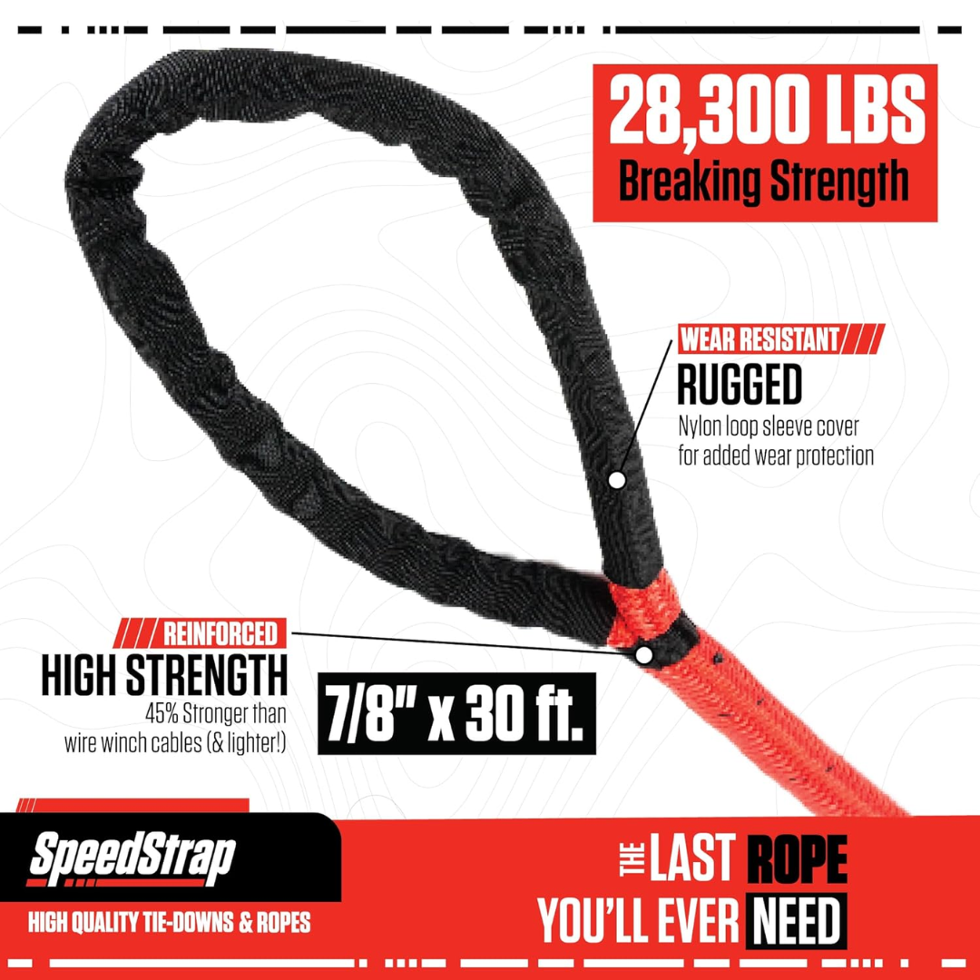SpeedStrap 7/8" Big Mama Kinetic recovery Rope-30'