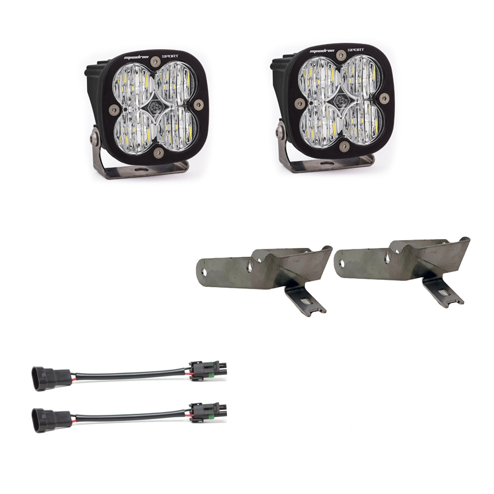 Baja Designs Ford Squadron Sport Fog Pocket Light Kit - Ford 1999-10 F-250/350 Super Duty