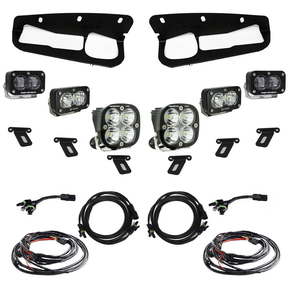 Baja Designs Ford Bronco S2 SAE “Pro” Fog Pocket Light Kit - Ford 2021-on Bronco; Steel Bumper