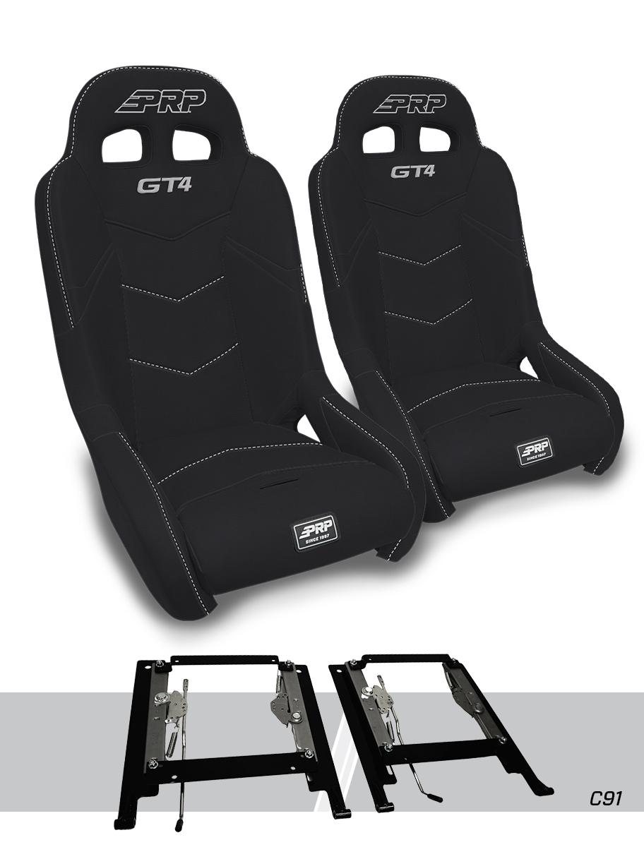 PRP GT4 Suspension Seats Mount & Slider Kit for Can-Am Maverick X3 & Maverick R (Pair)