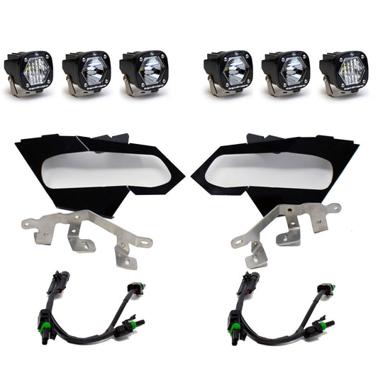 Baja Designs Can-Am X3 S1 Triple LED/Laser Headlight Kit