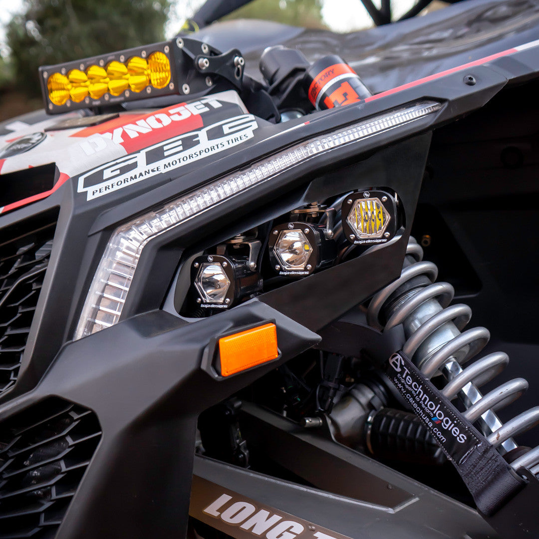 Baja Designs Can-Am X3 S1 Triple LED/Laser Headlight Kit