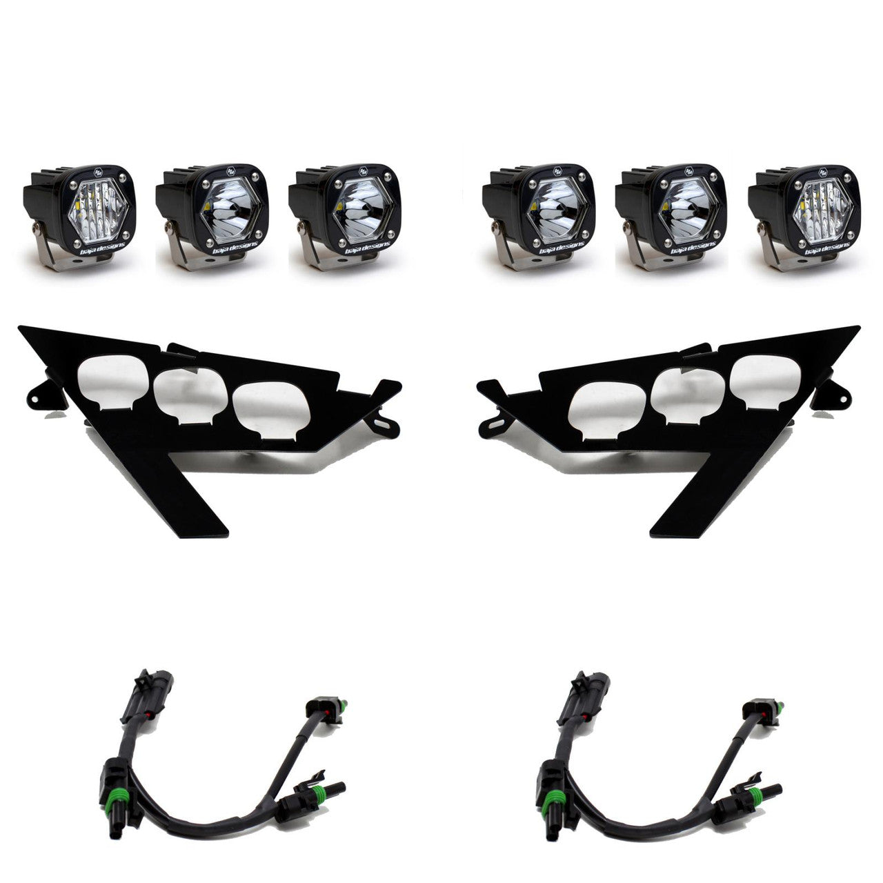 Baja Designs S1 Triple LED Headlight Kit - Pro R/Turbo R/Pro XP