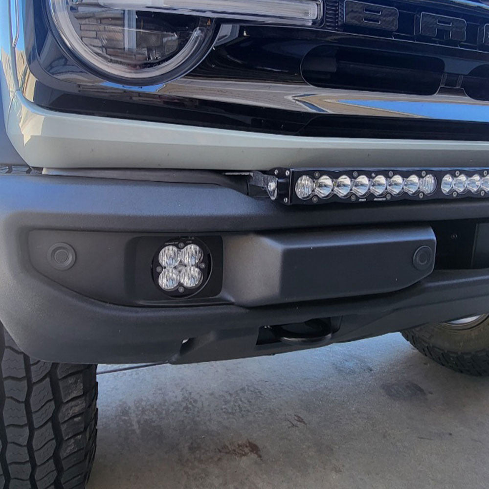 Baja Designs Ford Squadron Pro Fog Pocket Light Kit - Ford 2019-23 Ranger; 2021-23 Bronco NOTE: w/ OE Plastic Bumper
