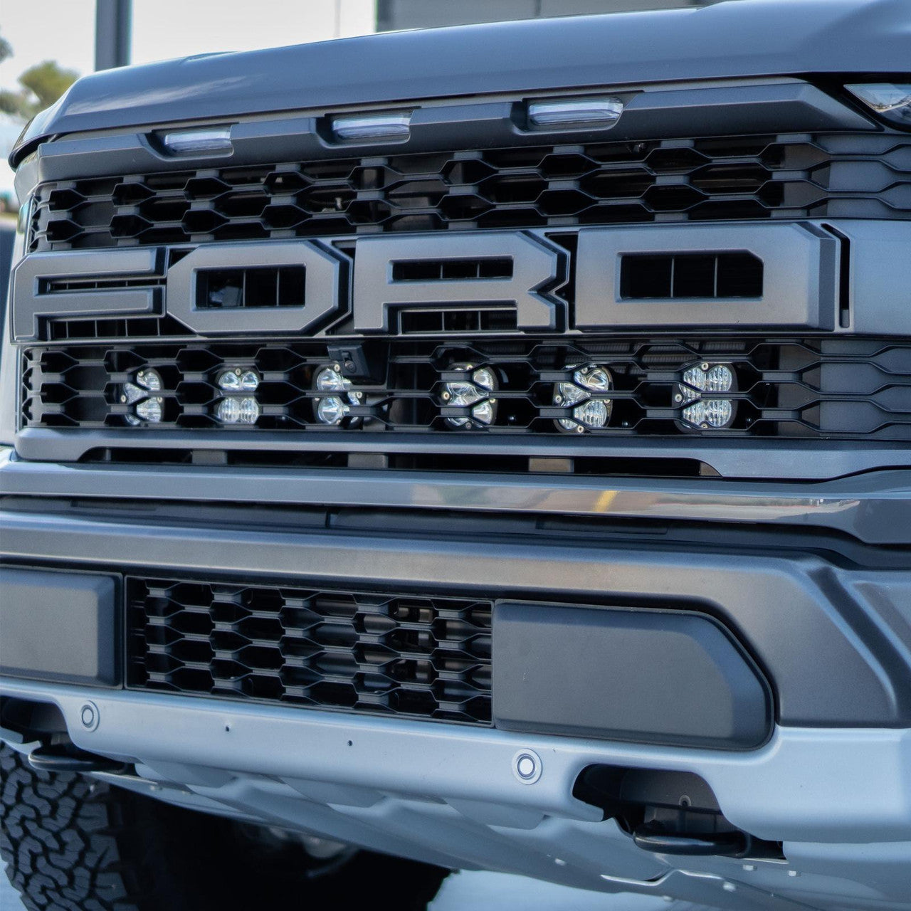 Baja Designs Ford Squadron Sport Behind Grille Light Kit - Ford 2021-22 F-150; NOTE: Raptor
