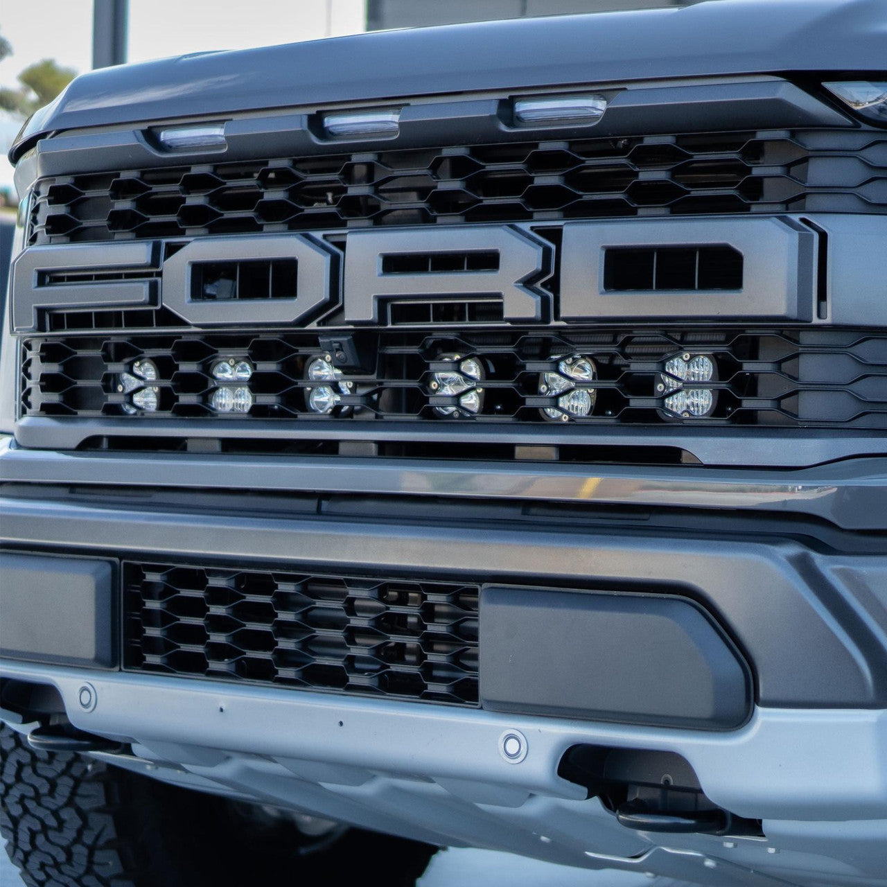 Baja Designs Ford Squadron Pro Behind Grille Light Kit - Ford 2021-22 F-150; NOTE: Raptor