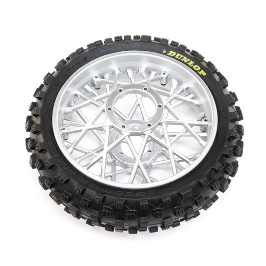 LOS46007; Dunlop MX53 Rear Tire Mounted, Chrome: Promoto-MX