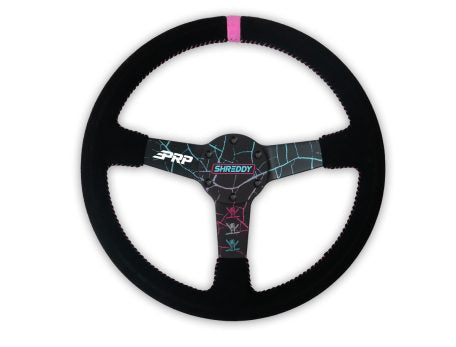 PRP X SHREDDY CRACKED STEERING WHEEL, DEEP DISH