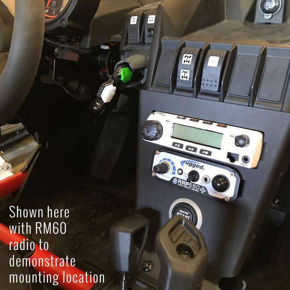 Rugged Radios Can Am X3 Mount For CM300D/VX2200 Radio