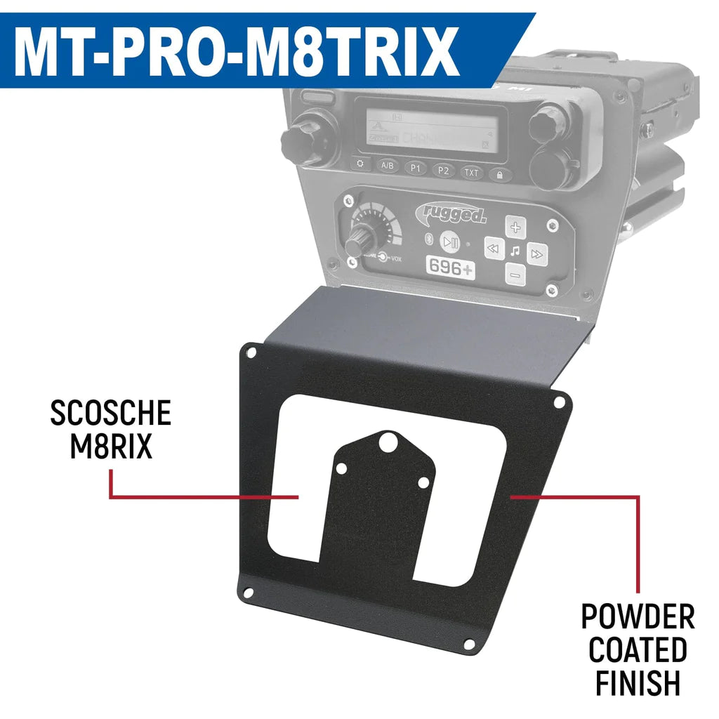 Rugged Radios Polaris Pro R/XP/Turbo R Lower Acc Panel