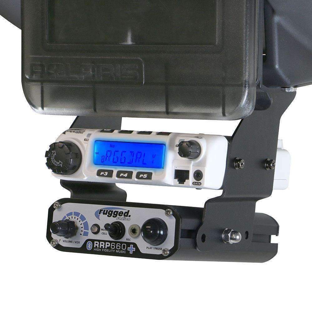 Rugged Radios Polaris XP1 Below Dash Mount for M1/G1/RM60/RDM/GMR45 And Rugged Intercom