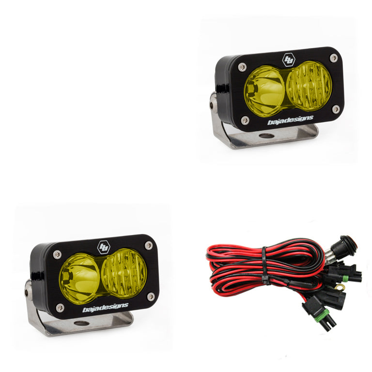 Baja Designs S2 Pro Black LED Auxiliary Light Pod Pair