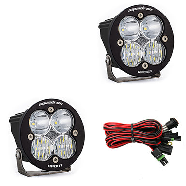 Baja Designs Squadron-R Sport Black LED Auxiliary Light Pod Pair