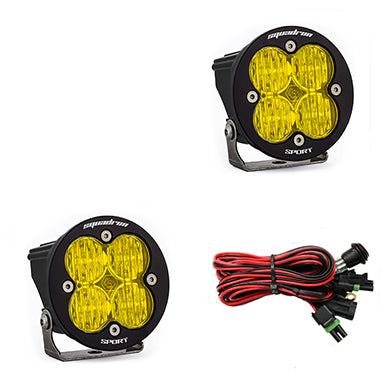 Baja Designs Squadron-R Sport Black LED Auxiliary Light Pod Pair