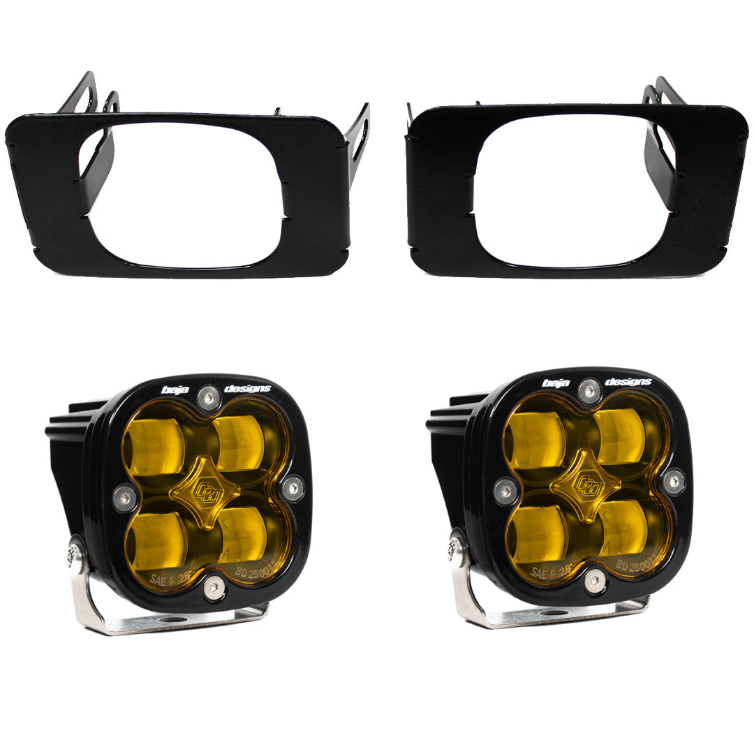 Baja Designs Ford Squadron SAE Fog Light Kit - Ford 2015-20 F-150; 2017-22 F-250/350 Super Duty