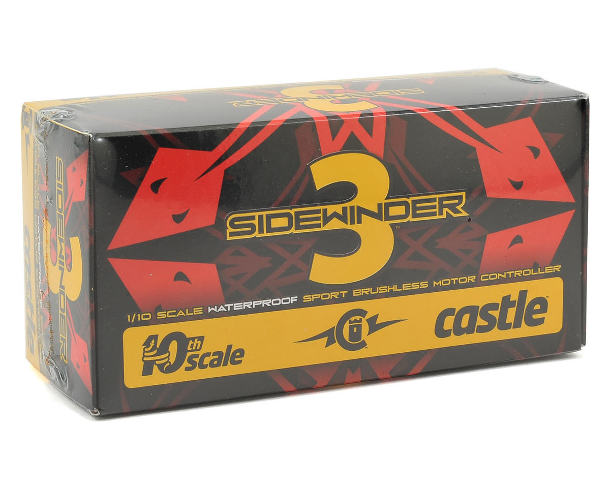 CSE010011500; Castle Creations Sidewinder 3 Waterproof 1/10 Sport ESC