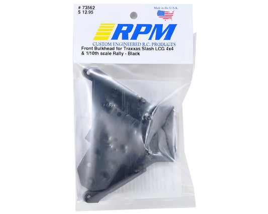 RPM73562; RPM Slash LCG 4x4 Front Bulkhead (Black)