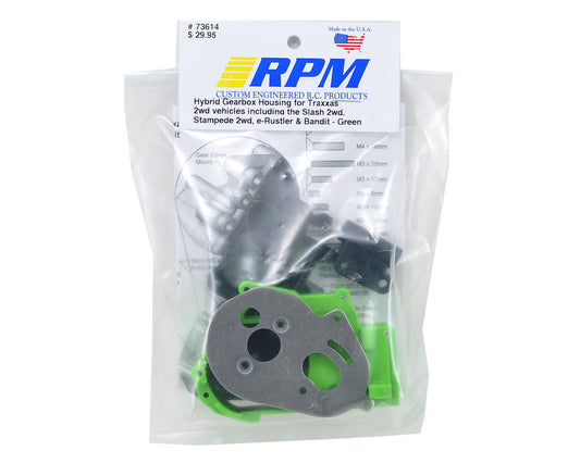 RPM73614; RPM Hybrid Gearbox Housing & Rear Mount Kit (Green)