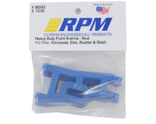 RPM80245; RPM Front A-Arms (Blue) (Rustler, Stampede & Slash) (2)