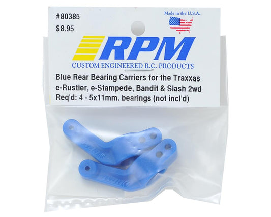 RPM80385; RPM Rear Traxxas Stub Axle Carriers (2) (Blue)