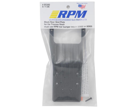 RPM81242; RPM Rear Skid Plate (Black) (Slash)