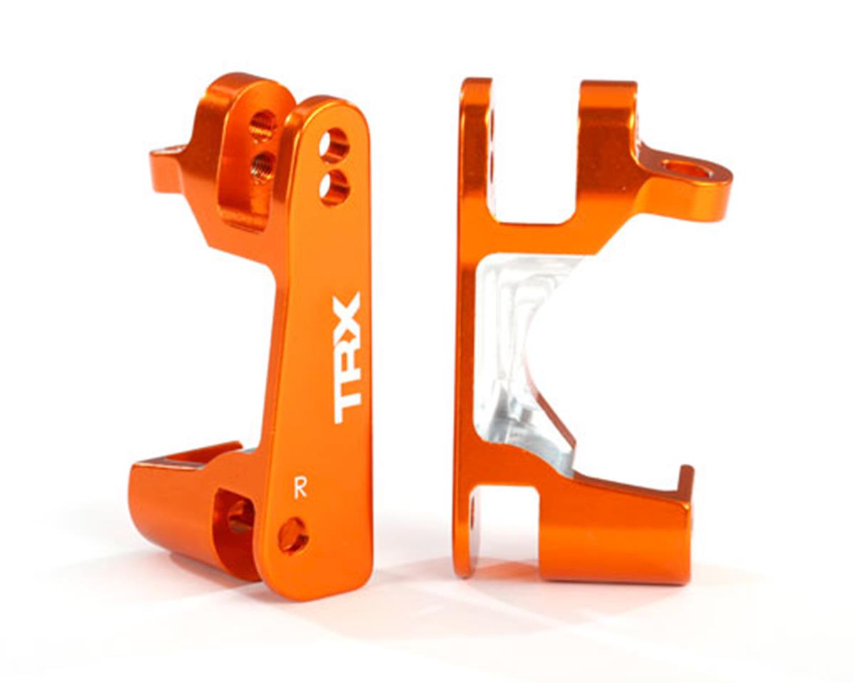 TRA6832A; Traxxas Aluminum Caster Block Set (Orange)