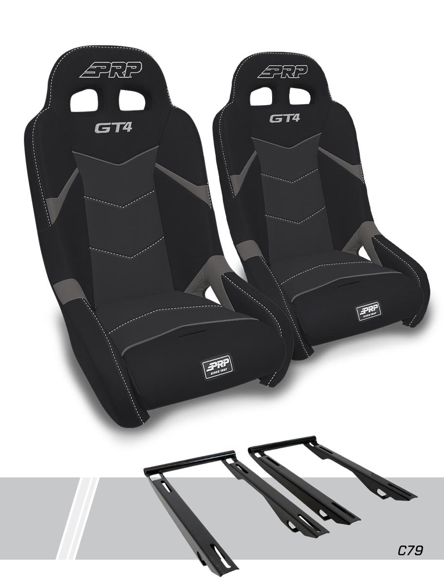 PRP GT4 Suspension Seats Kit for Polaris RZR PRO XP, PRO R, PRO S, Turbo R (Pair)