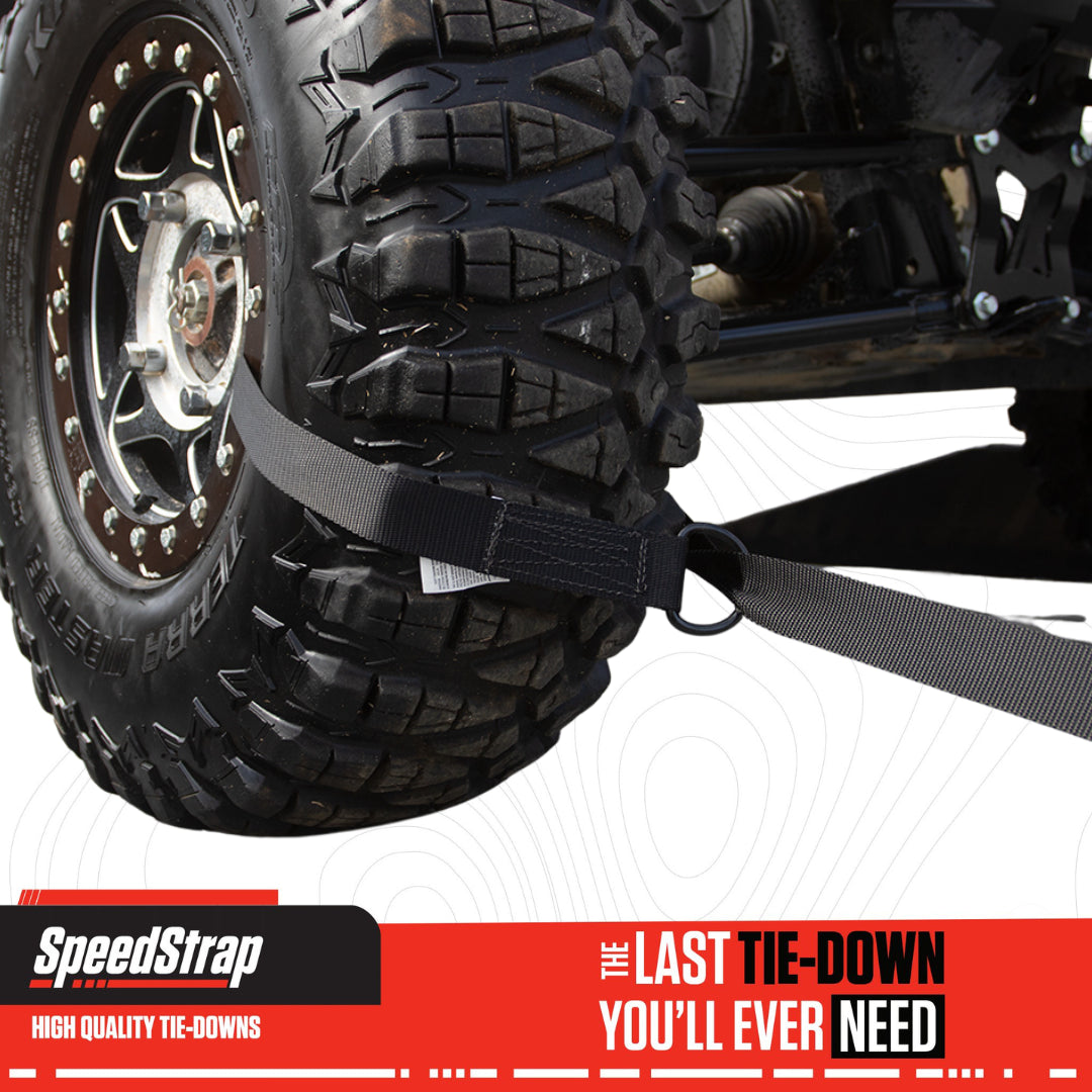 SpeedStrap 1.5" UTV Wheel Lasso Tie-Down (2 Pack) - Black
