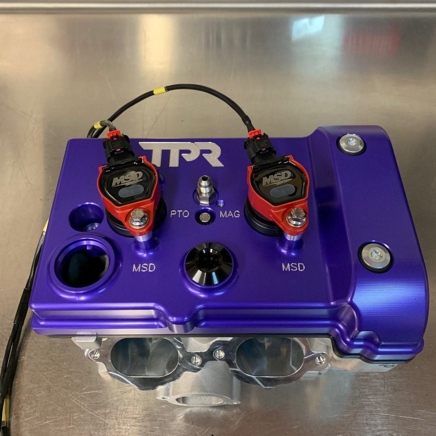 TPR010 - PURPLE Billet Valve Cover - RZR