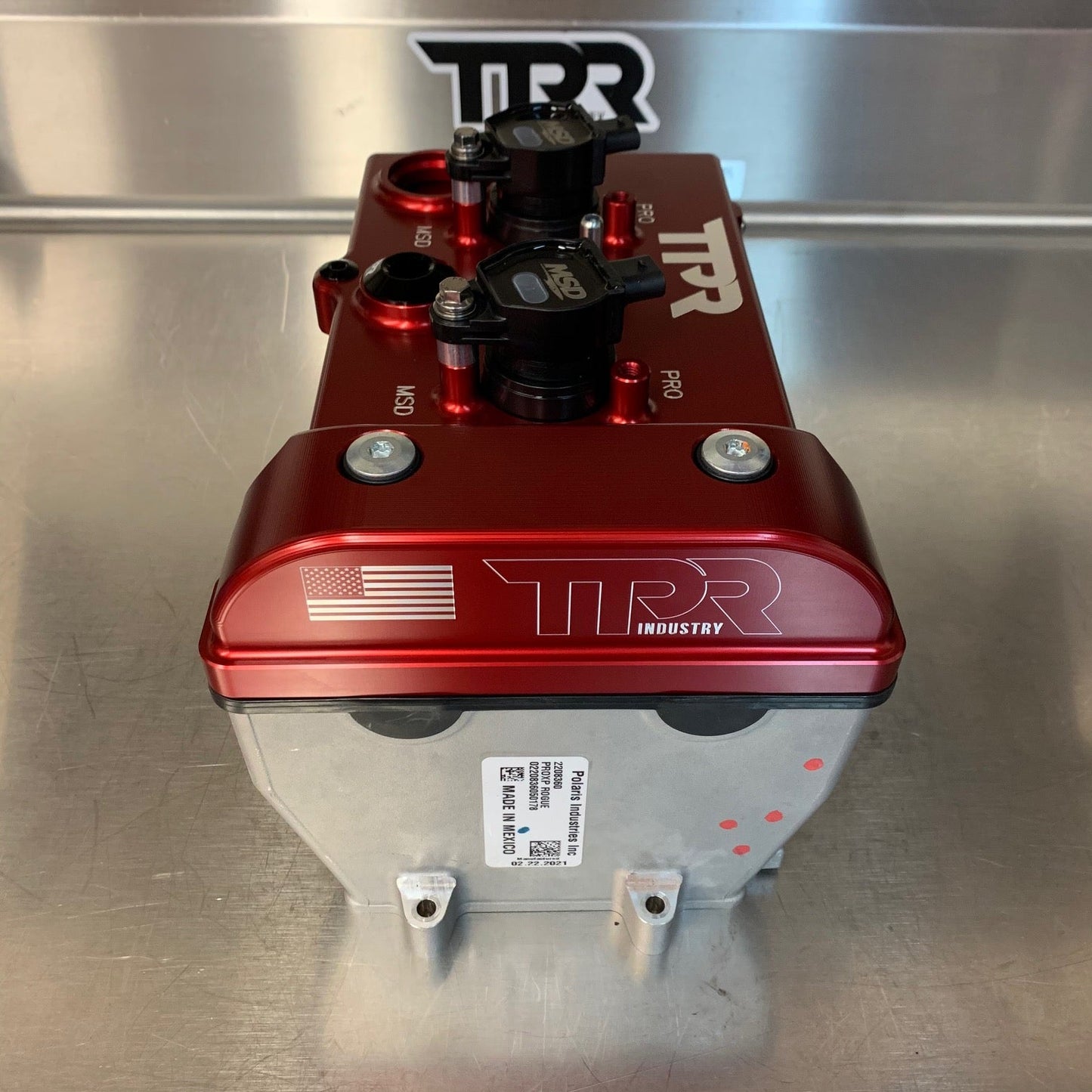 TPR016 - RED Billet Valve Cover - Turbo R / Pro XP