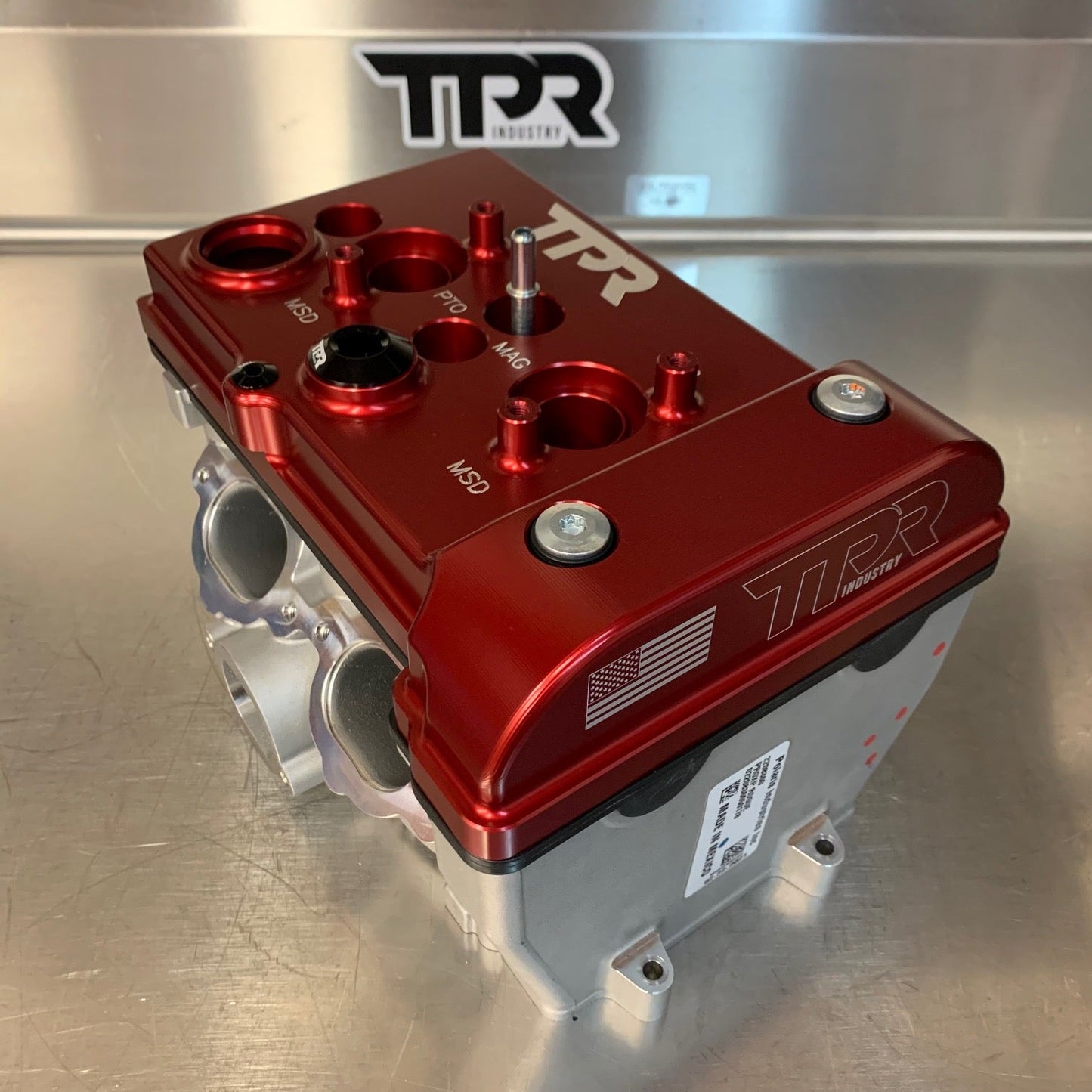 TPR016 - RED Billet Valve Cover - Turbo R / Pro XP
