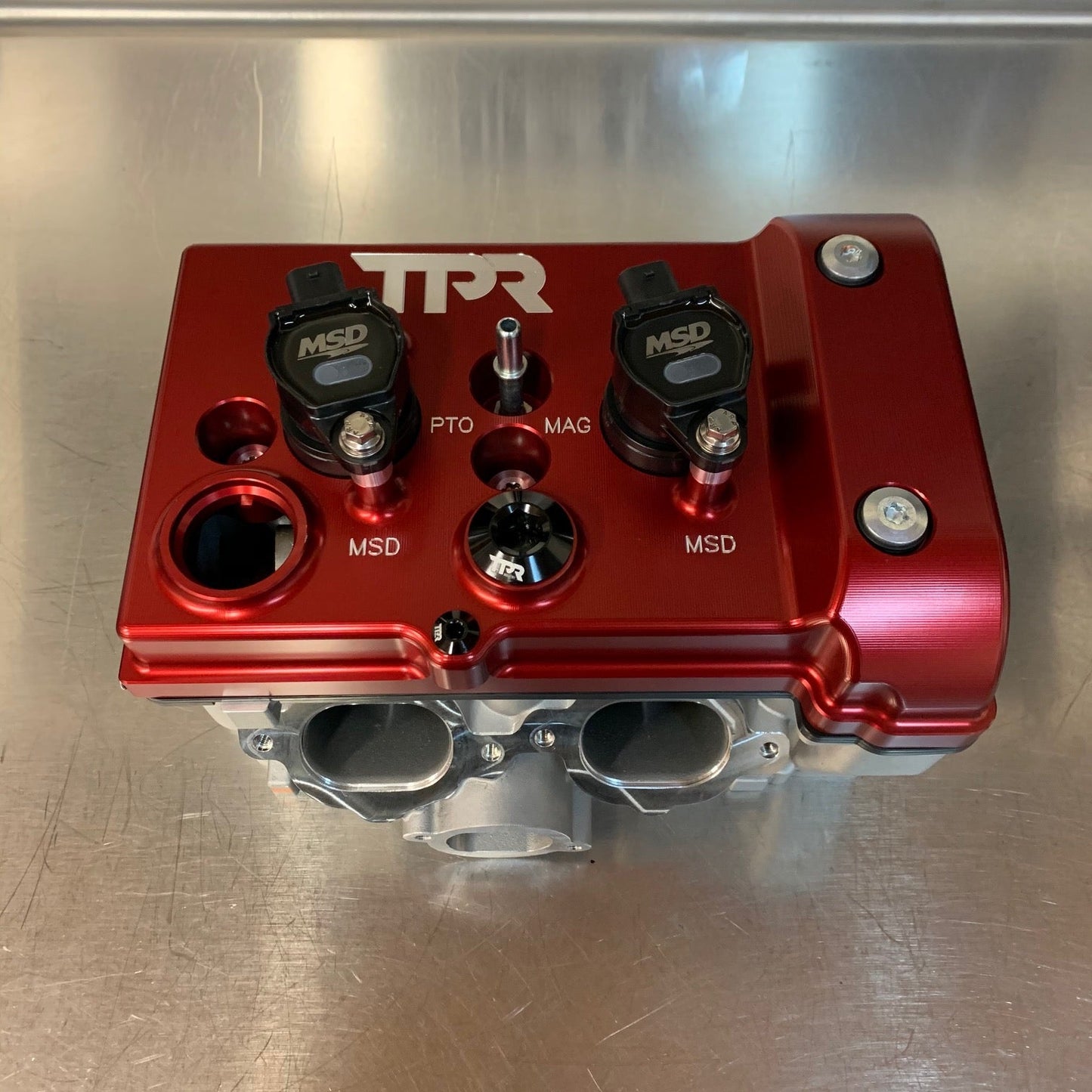 TPR016 - RED Billet Valve Cover - Turbo R / Pro XP