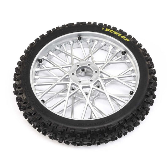 LOS46006; Dunlop MX53 Front Tire Mounted, Chrome: Promoto-MX