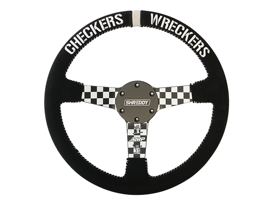 PRP X Shreddy Checkered Steering Wheel, Deep Dish