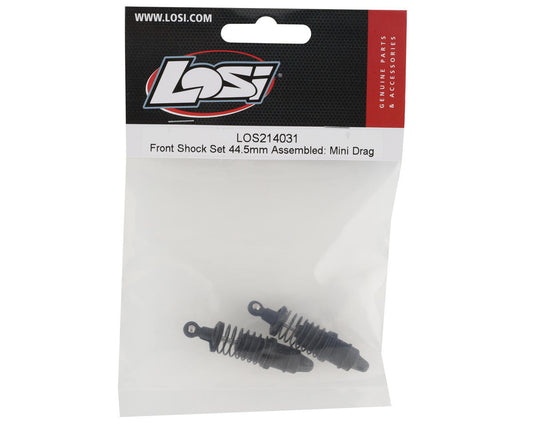 LOS214031; Losi Mini Drag Assembled Front Shock Set (44.5mm)