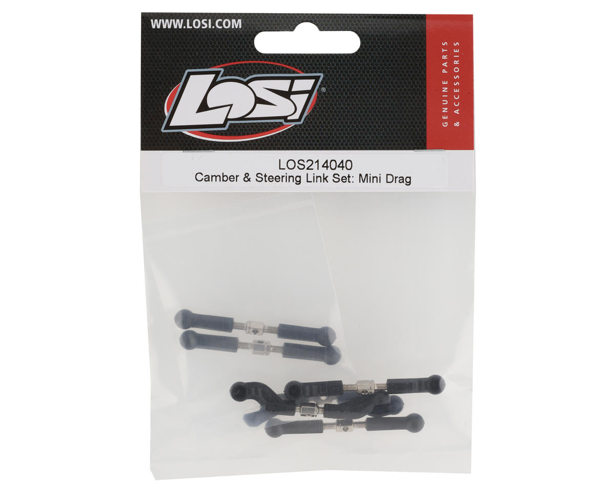 LOS214040; Losi Mini Drag Camber & Steering Link Set