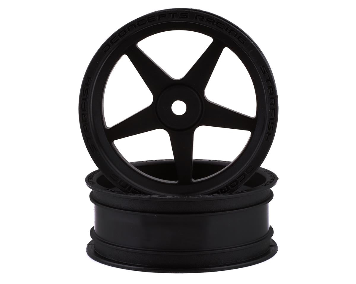 JCO3406B; JConcepts Starfish Street Eliminator 2.2" Front Drag Racing Wheels (Black) (2) w/12mm Hex