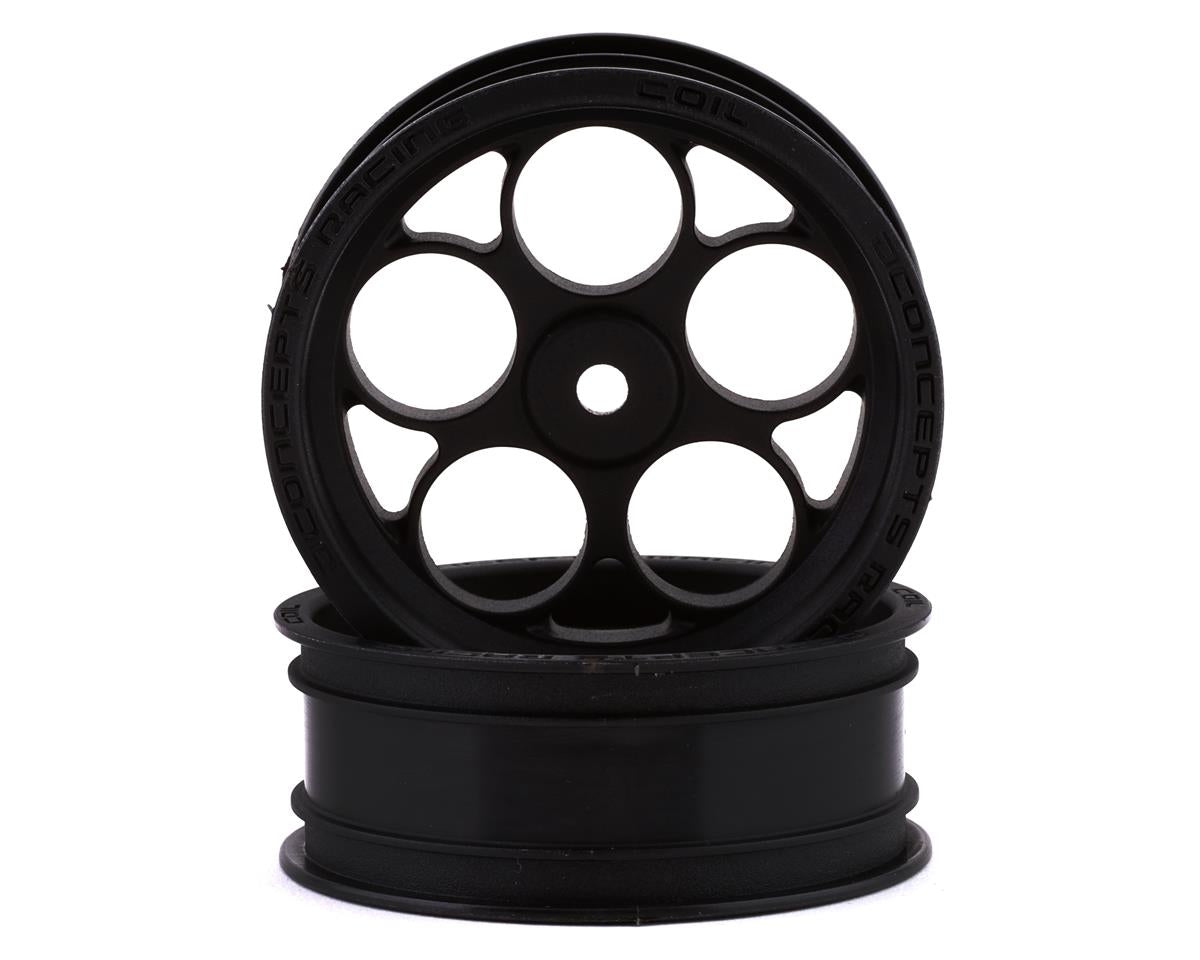 JCO3407B; JConcepts Coil Street Eliminator 2.2" Front Drag Racing Wheels (Black) (2) w/12mm Hex