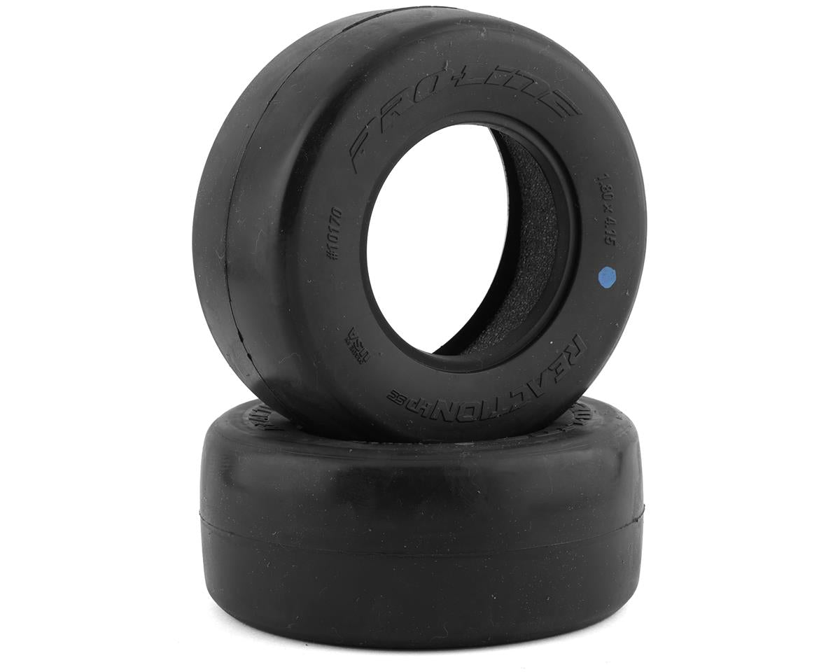 PRO1017003; Pro-Line Reaction HP Belted Drag Slick 2.2/3.0 SCT Rear Tires (2) (Ultra Blue)