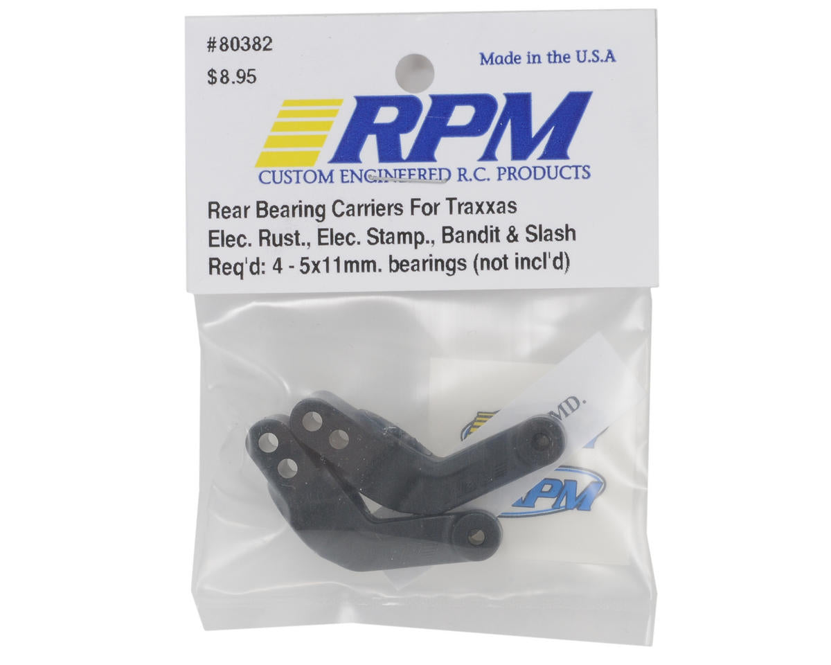 RPM80382; RPM Traxxas Rear Bearing Carriers (Rustler,Stampede,Bandit,Slash)