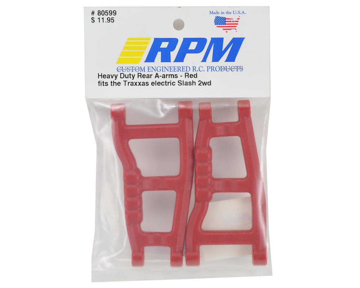 RPM80599; RPM Traxxas Slash Rear A-Arms (Red) (2)