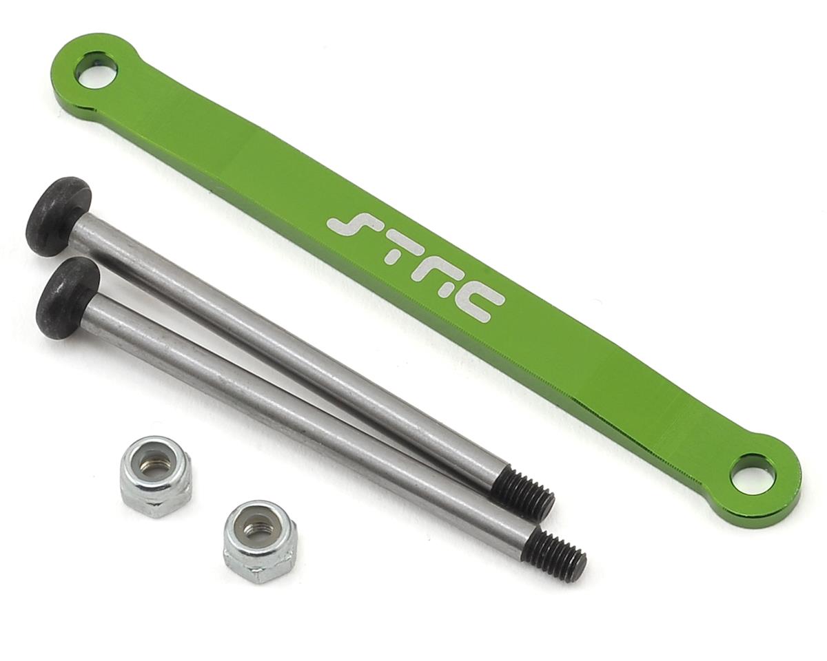 ST2532XG; ST Racing Concepts Stampede/Bigfoot Aluminum Front Hinge Pin Brace (Green) Heavy Duty