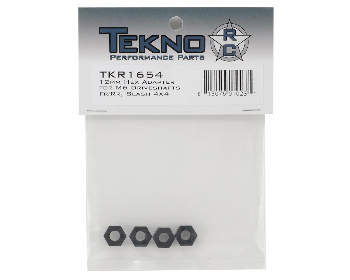 TKR1654; Tekno RC 12mm Nylon M6 Driveshaft Hex Adapter Set (4) (Front/Rear)