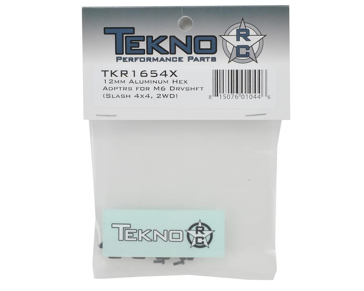 TKR1654X; Tekno RC 12mm Aluminum M6 Driveshaft Hex Adapter Set (4)