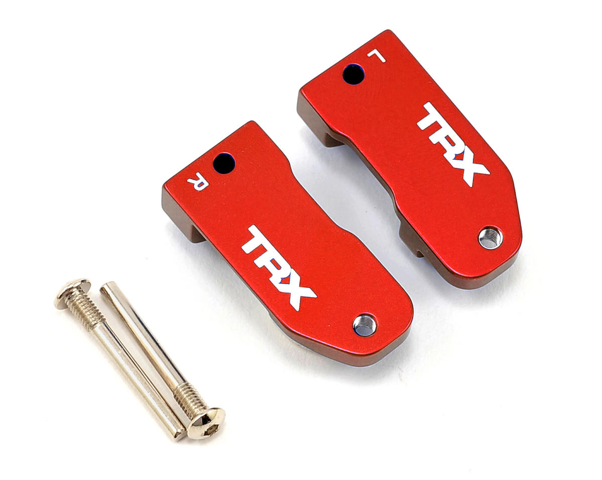 TRA3632X; Traxxas Aluminum 30° Caster Blocks (Red)