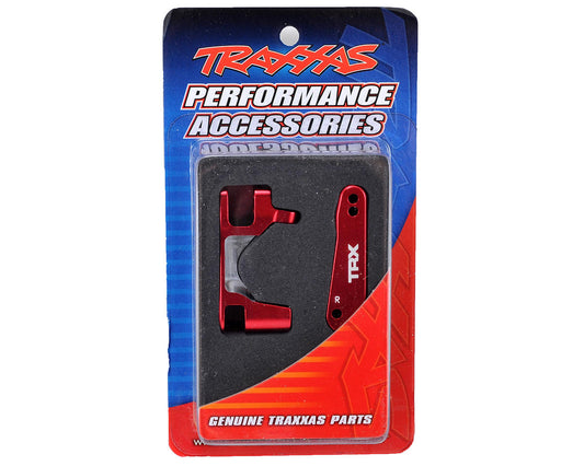 TRA6832R; Traxxas Aluminum Caster Block Set (Red)
